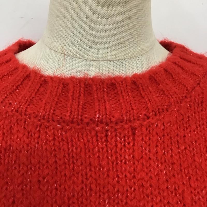 ザラ ZARA ニット、セーター 長袖 9598 189 600 ポケット付き M 無地 赤 / レッド /  レディース USED 古着 中古 10115069