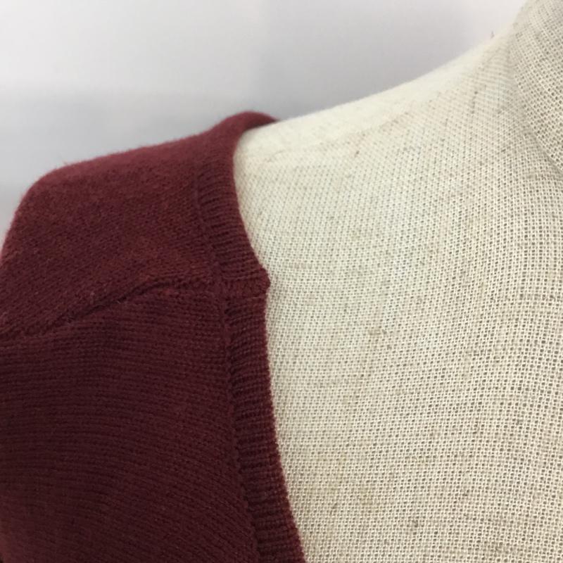 アパートバイローリーズ apart by lowrys ニット、セーター 七分袖 FREE 無地 えんじ / ワインレッド / レディース USED 古着 中古 10045231