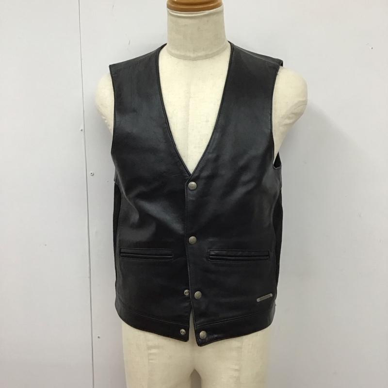 ハーレーダビッドソン Harley-Davidson ベスト ベスト 刺繍 S ロゴ、文字 黒 / ブラック / メンズ USED 古着 中古 10113917