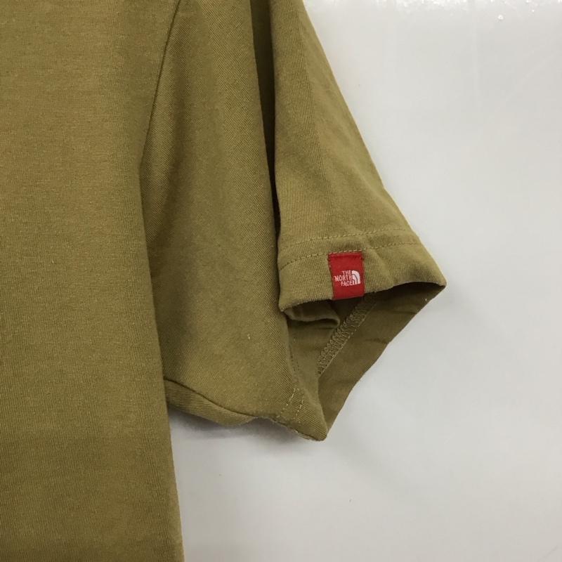 ザノースフェイス THE NORTH FACE Tシャツ 半袖 nt31622 トレッキング半袖Tシャツ 半袖カットソー プリントTシャツ M ロゴ、文字 カーキ / カーキ / メンズ USED 古着 中古 10130470