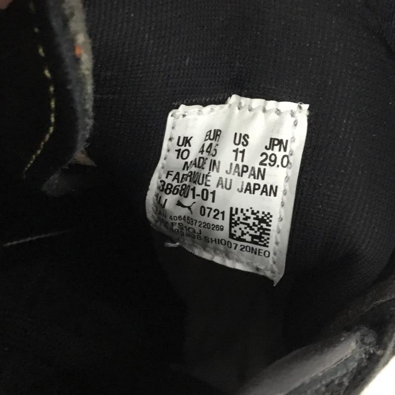 プーマ PUMA スニーカー スニーカー 386801-01 SUEDE MIJ atmos DUSTYCHAMP QDS 29cm 箱有 29.0cm ロゴ、文字 黒 / ブラック / X 金 / ゴールド / メンズ USED 古着 中古 10137999