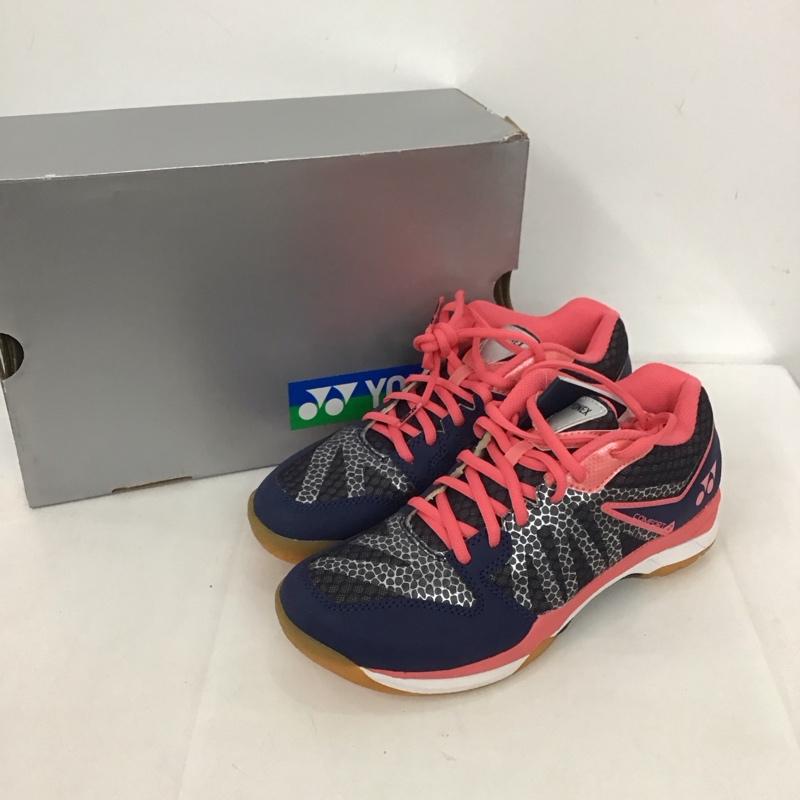 ヨネックス YONEX カジュアルシューズ カジュアルシューズ バドミントンシューズ POWER CUSHION COMFORT2 WOMEN パワークッションコンフォート2ウィメン SHBCF2L 25.0cm 無地 桃 / ピンク / X 紺 / ネイビー / レディース USED 古着 中古 10125935