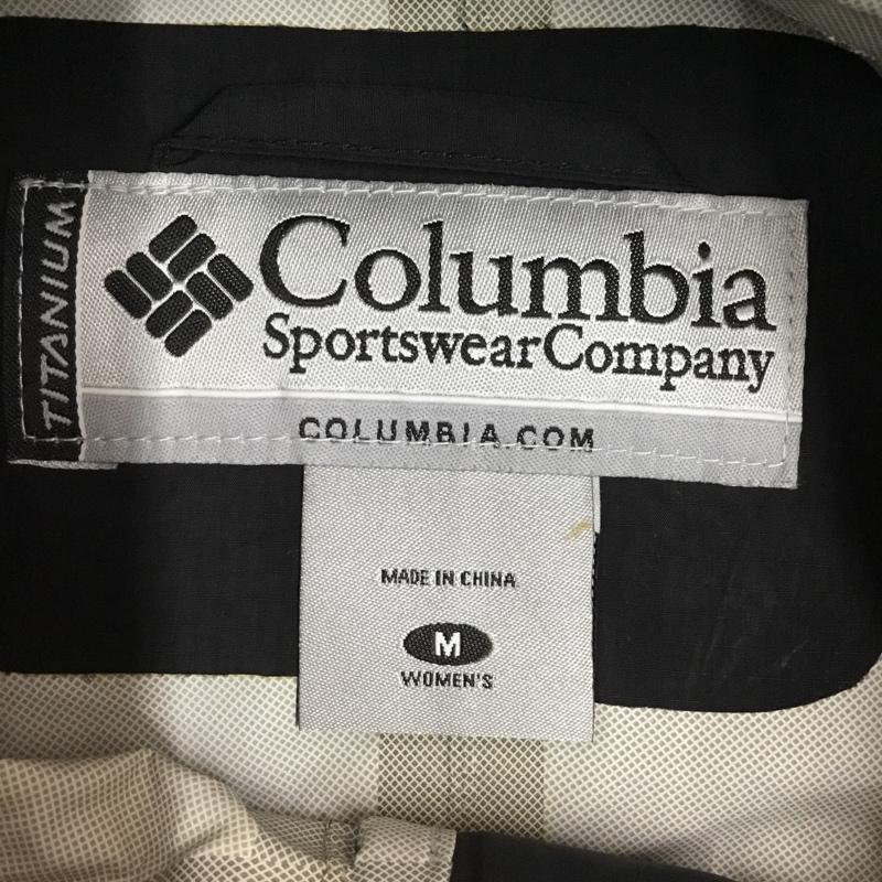 コロンビア Columbia ジャケット、上着 ジャケット、ブレザー 110 PL2246 ナイロンジャケット M ロゴ、文字 黒 / ブラック / X 桃 / ピンク / レディース USED 古着 中古 10107342