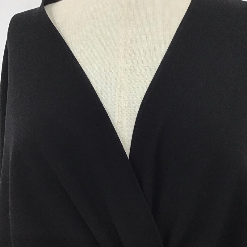 ザラ ZARA カットソー 長袖 M 無地 黒 / ブラック / レディース USED 古着 中古 10124895