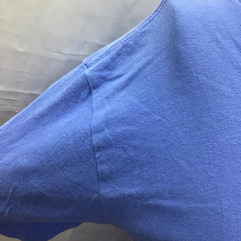 ポロラルフローレン POLO RALPH LAUREN Tシャツ 半袖 半袖カットソー プリントTシャツ クルーネックカットソー XL 無地 青 / ブルー / レディース USED 古着 中古 10116936