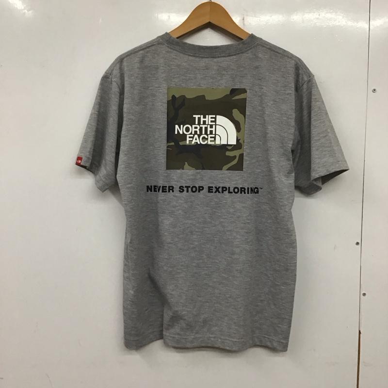 ザノースフェイス THE NORTH FACE Tシャツ 半袖 nt32158 半袖カットソー プリントTシャツ L ロゴ、文字 灰 / グレー / メンズ USED 古着 中古 10136577