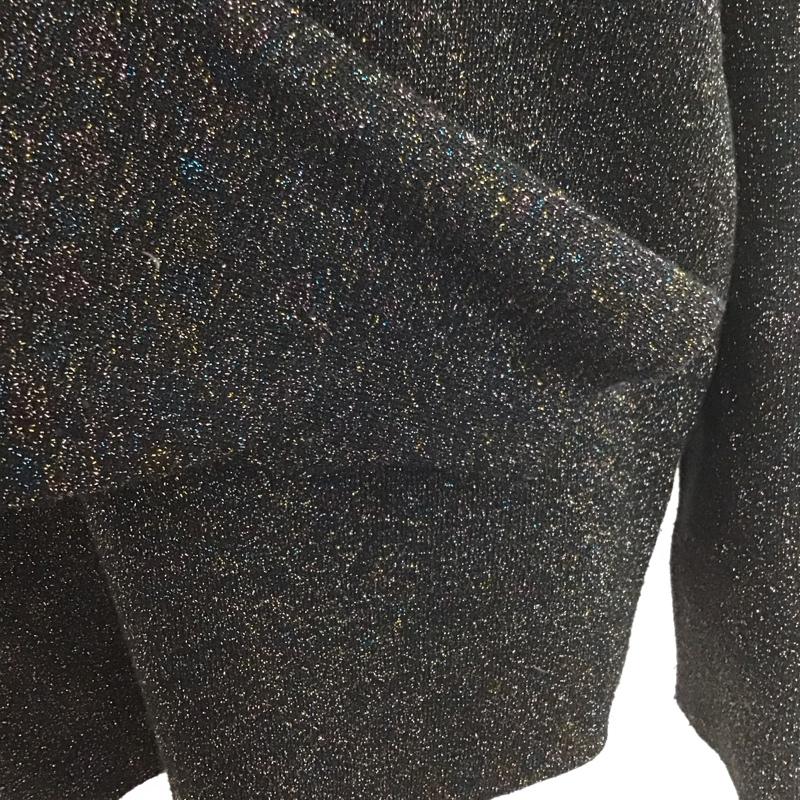 ジーナシス JEANASIS ニット、セーター 長袖 JS062807AD ラメ Vネック FREE 無地 黒 / ブラック /  レディース USED 古着 中古 10113849