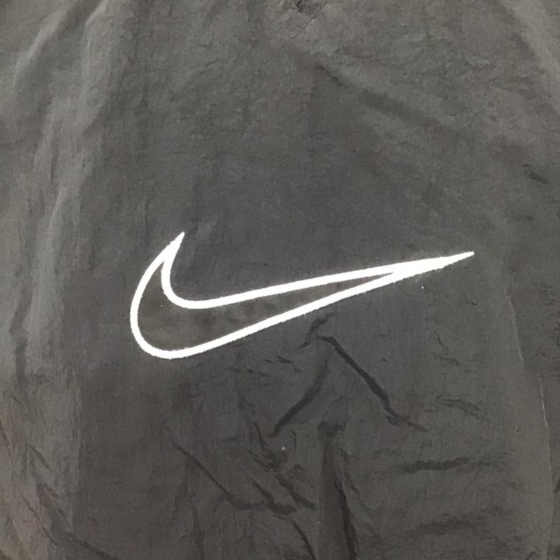 ナイキ NIKE カットソー 長袖 H7-FED ナイロンスウェット L ワンポイント 黒 / ブラック / X 白 / ホワイト / メンズ USED 古着 中古 10106815