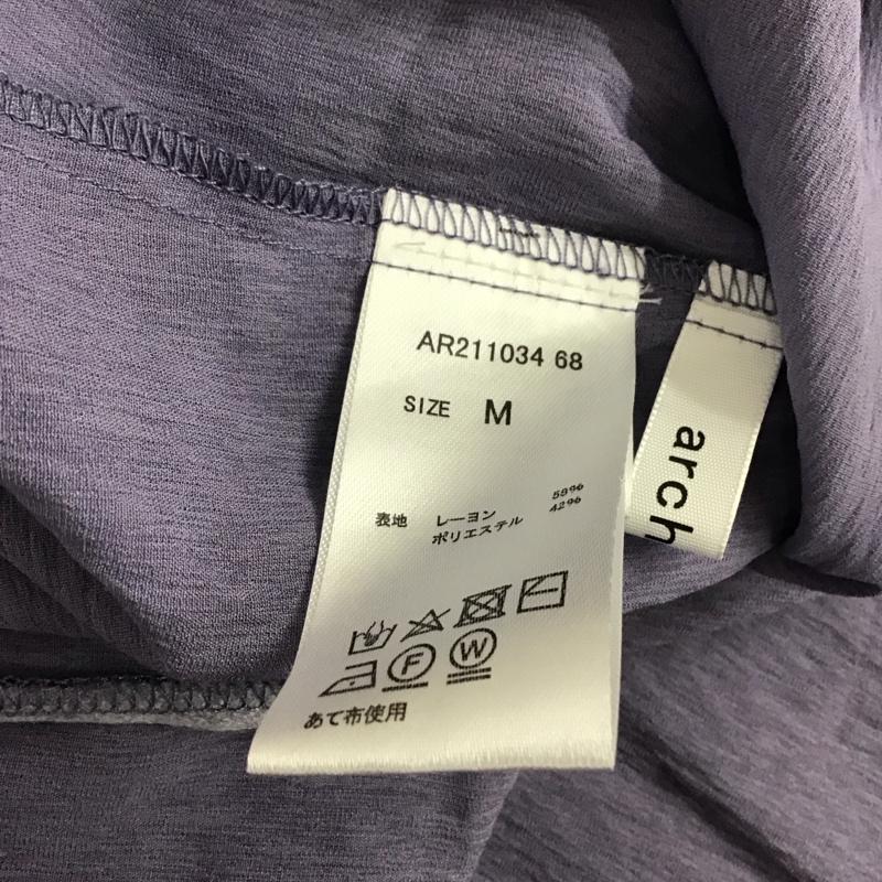 アルシーヴ archives シャツ、ブラウス 長袖 長袖シャツ 無地シャツ ビックカラーシャツ M 無地 紫 / パープル / レディース USED 古着 中古 10135422