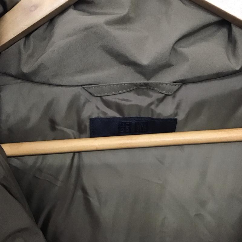 ユニクロ UNIQLO ジャケット、上着 ジャンパー、ブルゾン 311-449630 防風パデッドコート アウター ジップアップジャケット M 無地 カーキ / カーキ / メンズ USED 古着 中古 10139546