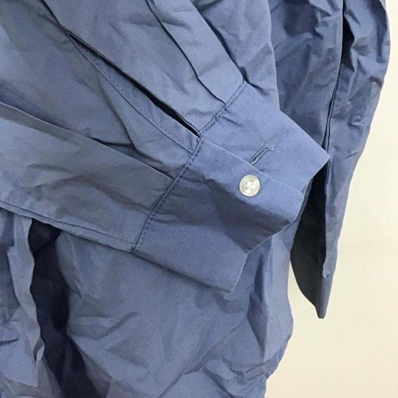 オペークドットクリップ OPAQUE.CLIP シャツ、ブラウス 長袖 M 無地 水色 / ライトブルー / レディース USED 古着 中古 10105887