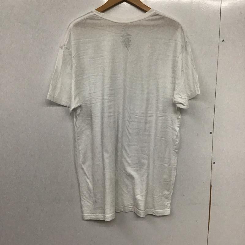 ポロラルフローレン POLO RALPH LAUREN Tシャツ 半袖 半袖カットソー 無地Tシャツ クルーネックカットソー L 無地 白 / ホワイト / メンズ USED 古着 中古 10138113