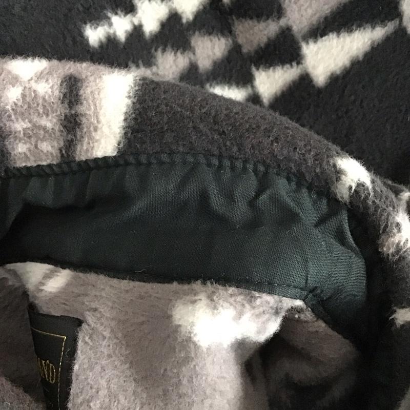 グラッドハンド GLAD HAND シャツ、ブラウス 長袖 長袖シャツ 総柄シャツ カラーシャツ ポケットシャツ フリースシャツ L プリント 白 / ホワイト / X 黒 / ブラック / メンズ USED 古着 中古 10127761