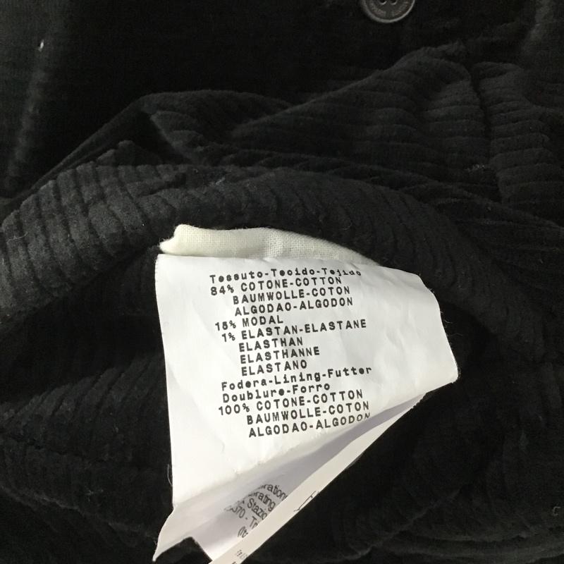 エンポリオアルマーニ EMPORIO ARMANI パンツ スラックス ワイドパンツ コーデュロイパンツ カジュアルパンツ スラックス 48 無地 黒 / ブラック / メンズ USED 古着 中古 10105572