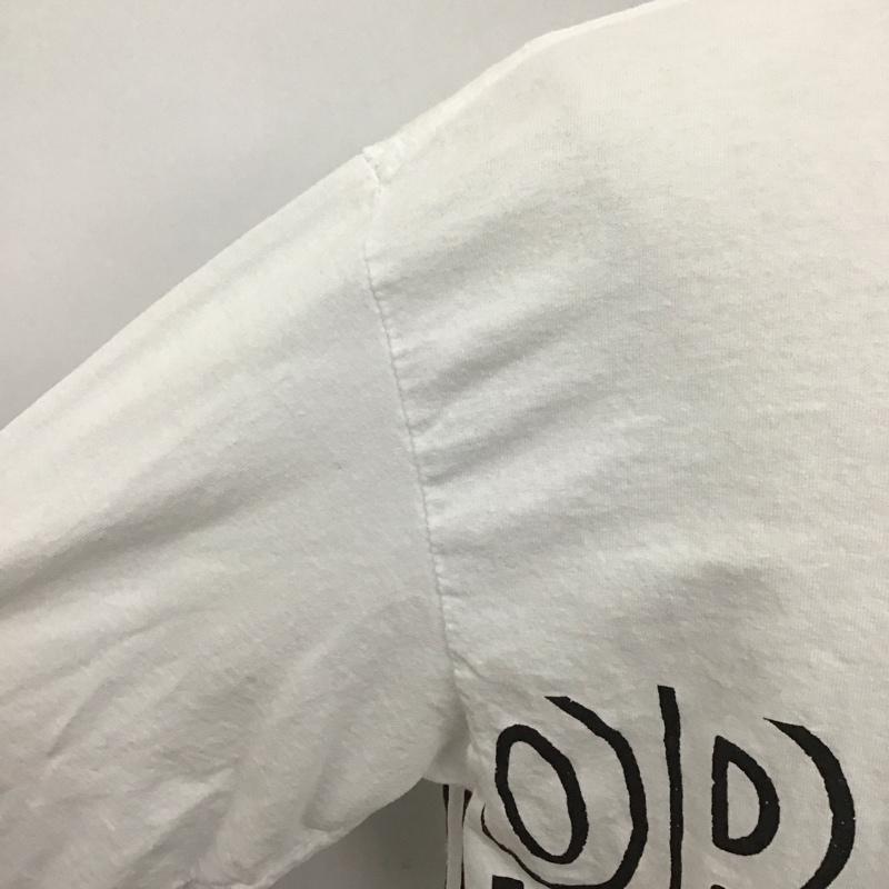 テンダーロイン TENDERLOIN カットソー 長袖 長袖カットソー クルーネックカットソー ロングスリーブカットソー プリントTシャツ L ロゴ、文字 白 / ホワイト /  メンズ USED 古着 中古 10109806