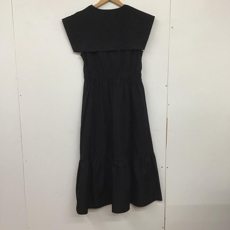ザラ ZARA ワンピース ロングスカート 4387 826 800 ノースリーブ M 無地 黒 / ブラック / レディース USED 古着 中古 10138660