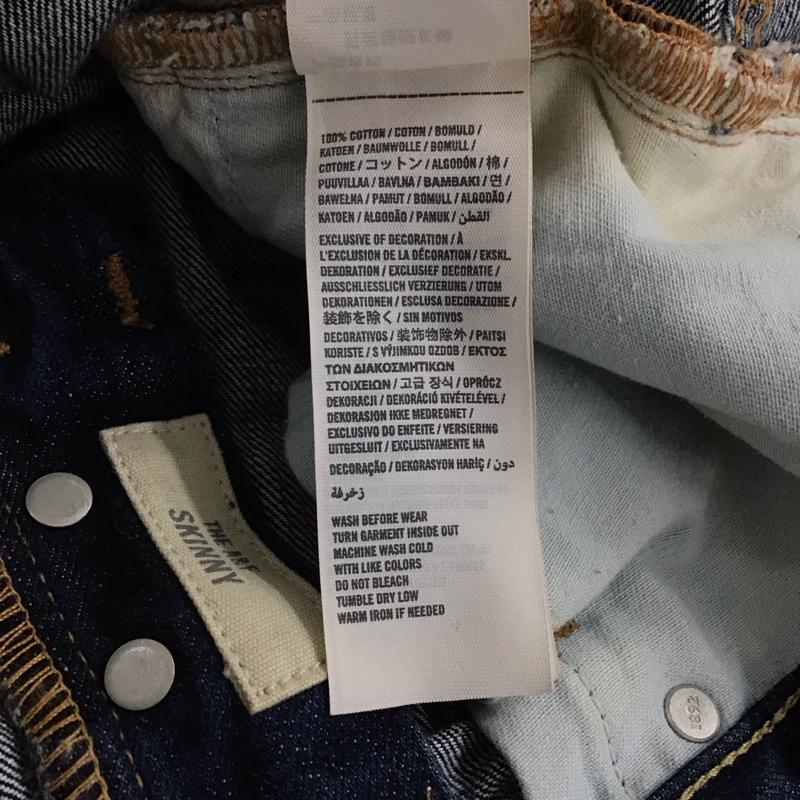 アバクロンビーアンドフィッチ ABERCROMBIE&FITCH パンツ デニム、ジーンズ デニムパンツ スリムパンツ カジュアルパンツ 33インチ 無地 インディゴ / インディゴ / メンズ USED 古着 中古 10141823