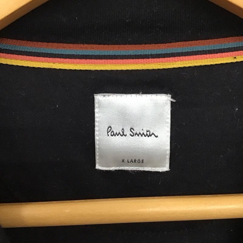 ポールスミス Paul Smith カットソー 長袖 長袖カットソー プリントTシャツ クルーネック XL プリント 黒 / ブラック / メンズ USED 古着 中古 10129500