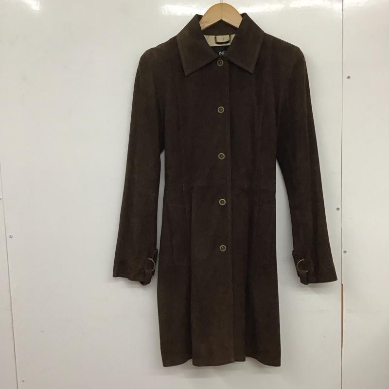 イネド INED コート コート一般 無地 茶 / ブラウン / レディース USED 古着 中古 10133334