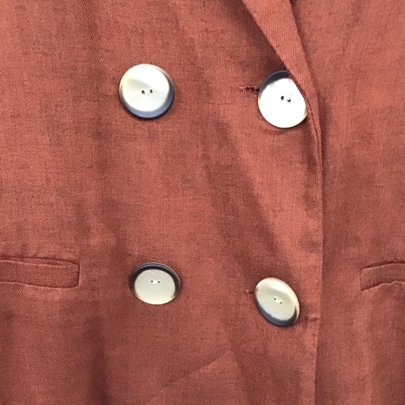 ザラ ZARA ジャケット、上着 ジャケット、ブレザー 7385/204/658 テーラードジャケット M 無地 茶 / ブラウン / レディース USED 古着 中古 10131030