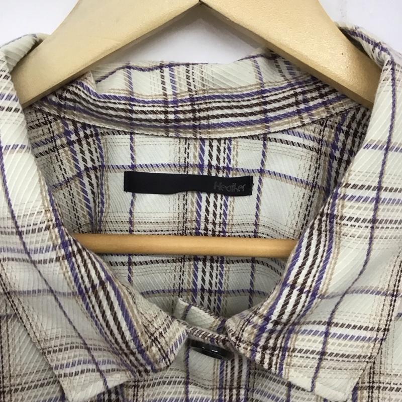 ヘザー Heather シャツ、ブラウス 長袖 HE065939TS チェックシャツジャケット FREE チェック マルチカラー / マルチカラー / レディース USED 古着 中古 10134648