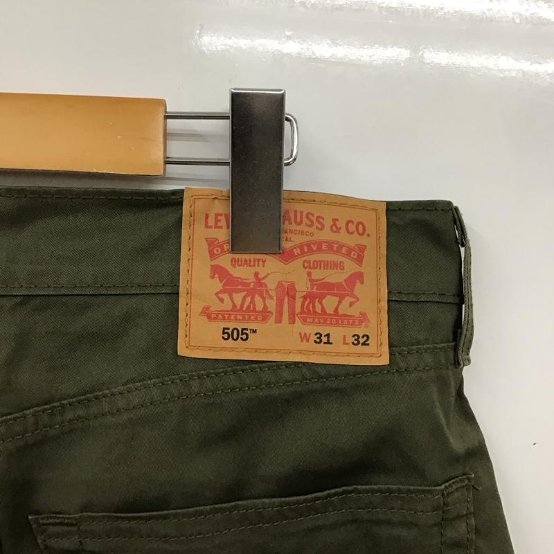 リーバイストラウスアンドコー Levi Strauss & co. パンツ ワークパンツ、ペインターパンツ ワイドパンツ カジュアルパンツ ワークパンツ 31インチ 無地 カーキ / カーキ / メンズ USED 古着 中古 10130082