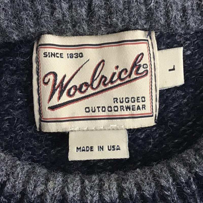 ウールリッチ WOOLRICH ニット、セーター 長袖 90s USA製 L 無地 マルチカラー / マルチカラー / メンズ USED 古着 中古 10105742