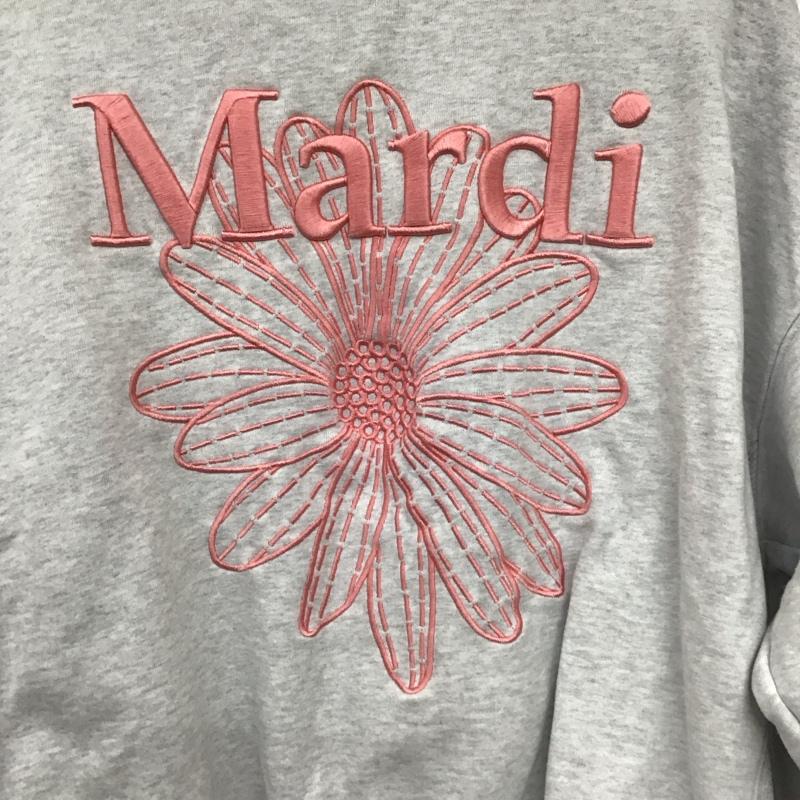 マルディメクルディ MARDI MERCREDI トレーナー 長袖 MFK13SPO001 スウェット 刺繍 ロゴ、文字 灰 / グレー / レディース USED 古着 中古 10138950