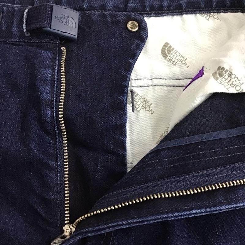 ザ ノースフェイス パープルレーベル THE NORTH FACE PURPLE LABEL パンツ デニム、ジーンズ nt5903n ウェッビングベルトデニムパンツ カジュアルパンツ 32インチ 無地 インディゴ / インディゴ /  メンズ USED 古着 中古 10126315