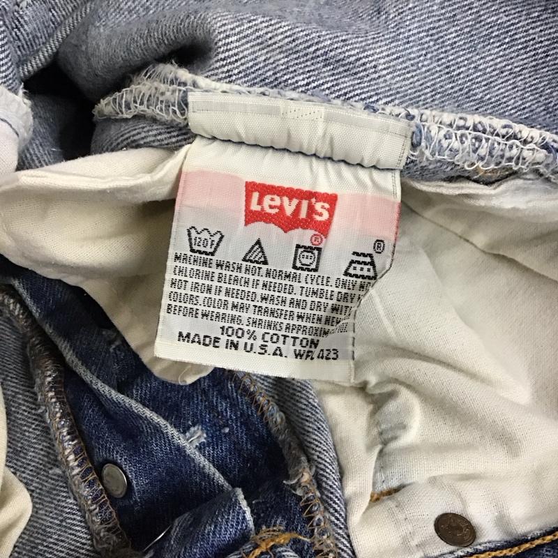 リーバイストラウスアンドコー Levi Strauss & co. パンツ デニム、ジーンズ デニムパンツ スリムパンツ カジュアルパンツ 32インチ ダメージ加工 インディゴ / インディゴ / メンズ USED 古着 中古 10128734