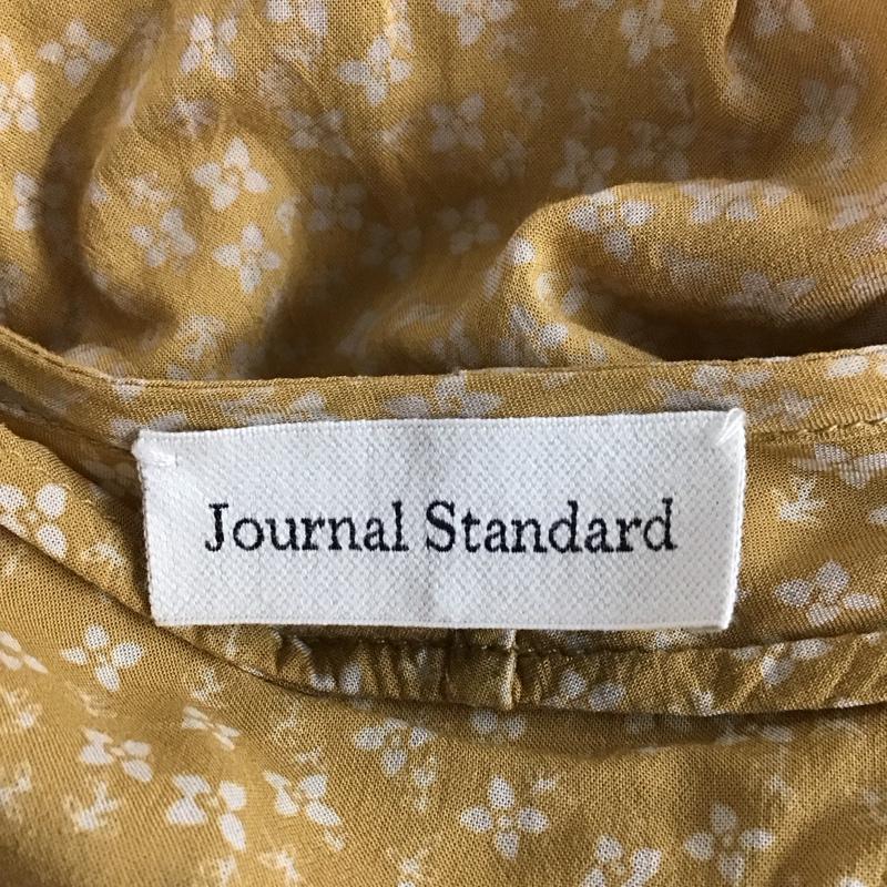 ジャーナルスタンダード JOURNAL STANDARD シャツ、ブラウス 七分袖 ノーカラーシャツ 長袖シャツ 前開シャツ フレア 花柄 FREE 総柄 X 花柄 黄 / イエロー / レディース USED 古着 中古 10109853