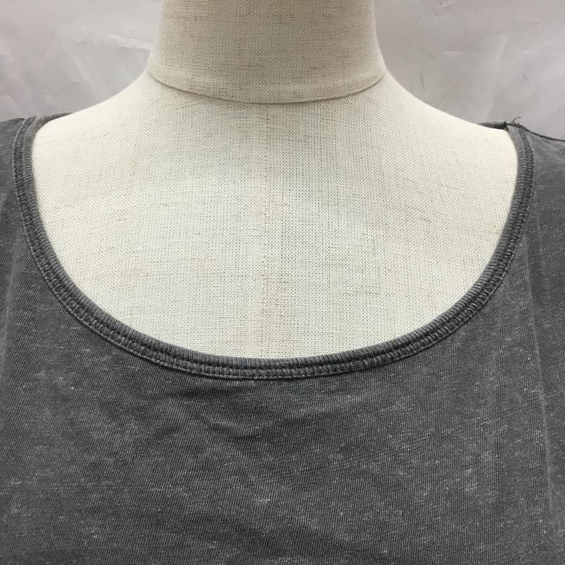 ディーゼル DIESEL Tシャツ 半袖 クルーネック XS アニマル柄 チャコールグレー / チャコールグレー / レディース USED 古着 中古 10112267