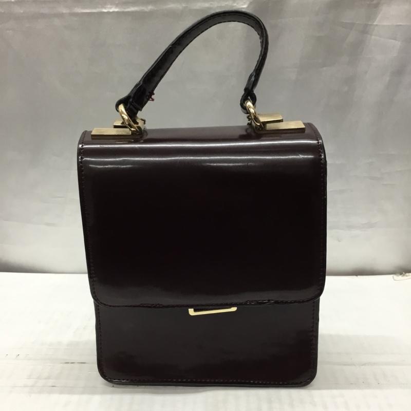 ザラ ZARA ハンドバッグ ハンドバッグ ショルダー 2way ミニバッグ 無地 ボルドー / ボルドー / レディース USED 古着 中古 10118311
