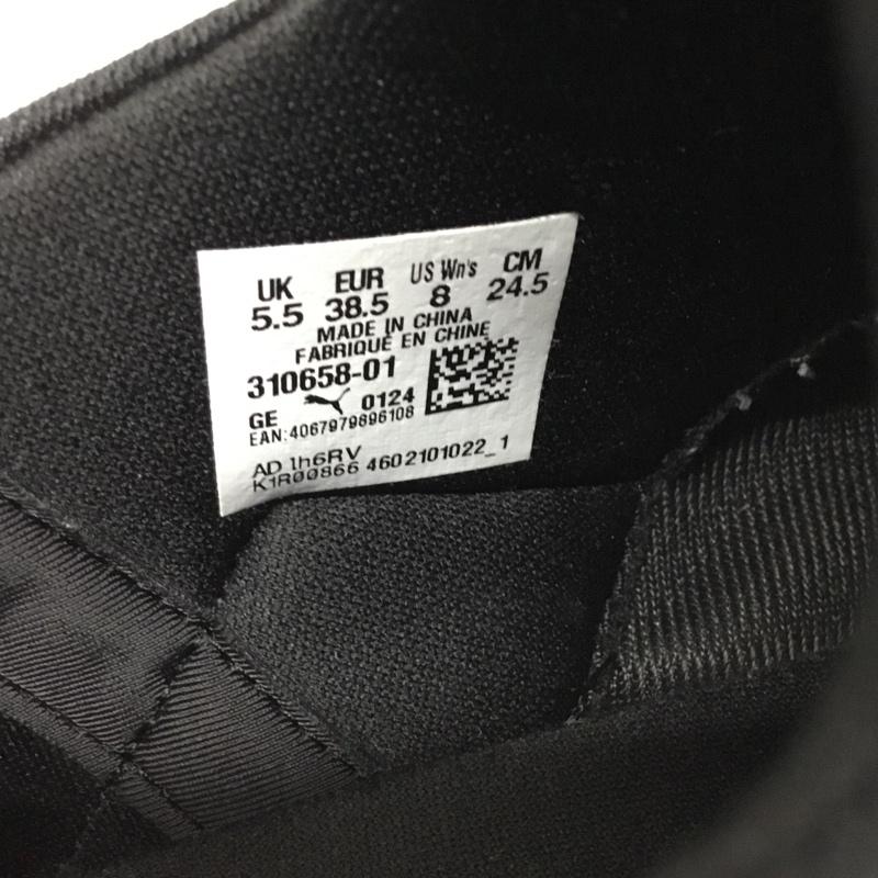 プーマ PUMA スニーカー スニーカー 310658-01 プラウル 2 EASE IN 24.5cm 24.5cm ロゴ、文字 黒 / ブラック / レディース USED 古着 中古 10119094