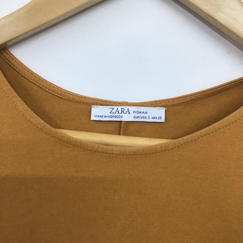 ザラウーマン ZARA WOMAN カットソー 半袖 半袖カットソー クルーネック チュニック フレア 3L 無地 キャメル / キャメル / レディース USED 古着 中古 10136100