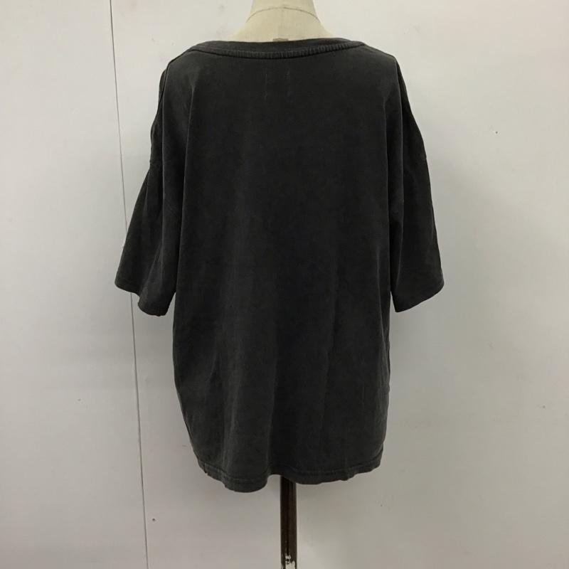 アングリッド Ungrid Tシャツ 半袖 112132754601 ビッグロゴルーズTee FREE ロゴ、文字 チャコールグレー / チャコールグレー / レディース USED 古着 中古 10114945