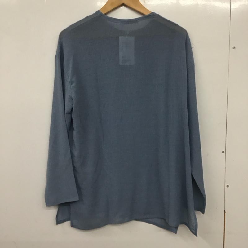 ビューティアンドユースユナイテッドアローズ BEAUTY&YOUTH UNITED ARROWS カーディガン 長袖 1627-222-0403 クレープ クルーネックカーディガン FREE 無地 水色 / ライトブルー / レディース USED 古着 中古 10139339