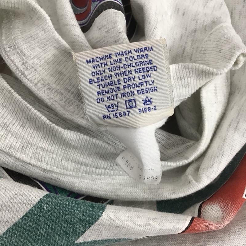 古着 USED Tシャツ 半袖 半袖カットソー プリントTシャツ クルーネックカットソー 古着 XL プリント 灰 / グレー / メンズ USED 古着 中古 10107694