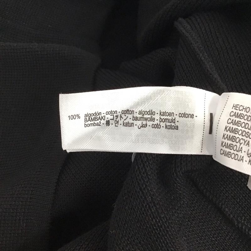 ザラ ZARA ポロシャツ 半袖 半袖ポロシャツ カラーシャツ 半袖カットソー XL 無地 黒 / ブラック / メンズ USED 古着 中古 10133345