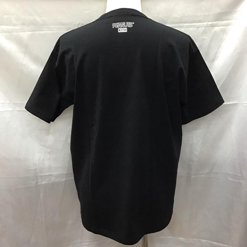 キス KITH Tシャツ 半袖 半袖カットソー プリントTシャツ クルーネックカットソー ピーナッツ スヌーピー S ロゴ、文字 黒 / ブラック /  メンズ USED 古着 中古 10111012