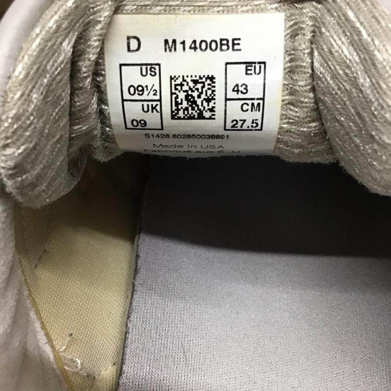 ニューバランス New Balance スニーカー スニーカー M1400BE MADE IN USA 27.5cm 27.5cm ロゴ、文字 ベージュ / ベージュ / メンズ USED 古着 中古 10115437