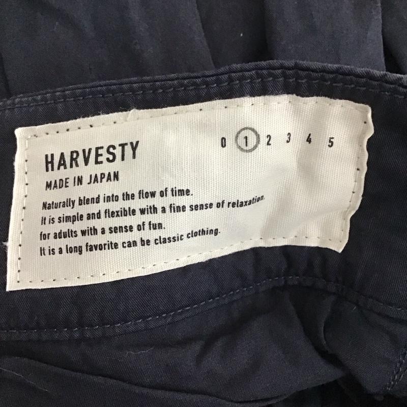 ハーベスティ HARVESTY パンツ ワークパンツ、ペインターパンツ ワークパンツ ワイドパンツ カジュアルパンツ 1 無地 紺 / ネイビー / レディース USED 古着 中古 10130927