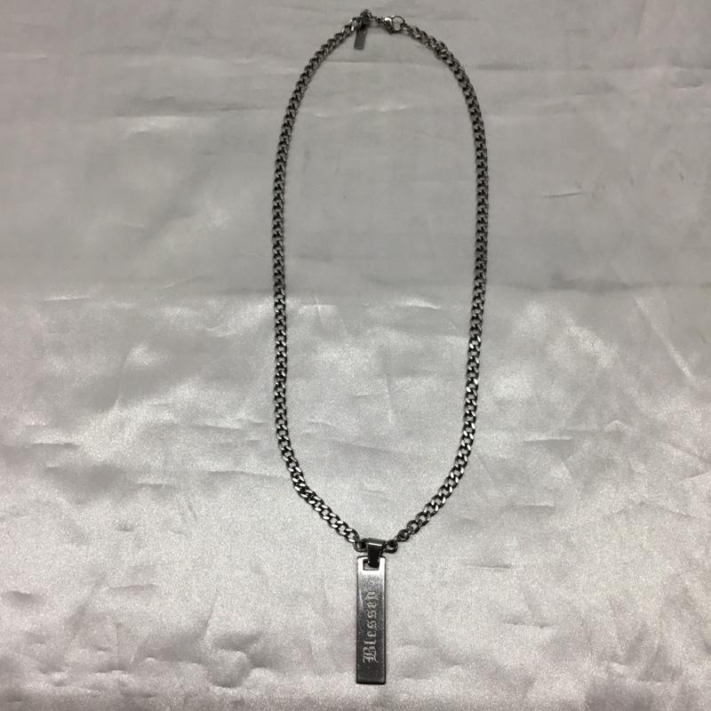 ポリス POLICE アクセサリー ネックレス、ペンダント Blessed プレート ロゴ、文字 銀 / シルバー / メンズ USED 古着 中古 10120919