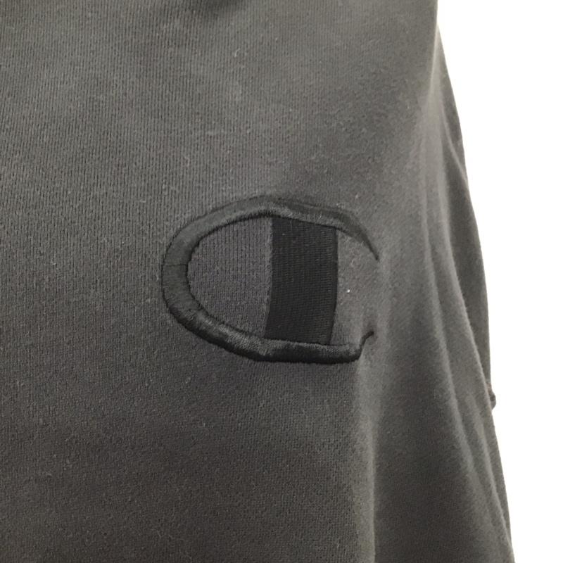 チャンピオン Champion パーカー 長袖 cwss101r ビッグC刺繍パーカー 長袖パーカー プルオーバー M ロゴ、文字 黒 / ブラック / レディース USED 古着 中古 10118594
