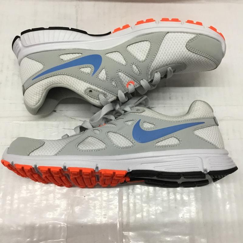 ナイキ NIKE スニーカー スニーカー 554901-100 レボリューション 24cm 24.0cm ロゴ、文字 灰 / グレー / X 水色 / ライトブルー / X 橙 / オレンジ / レディース USED 古着 中古 10106877