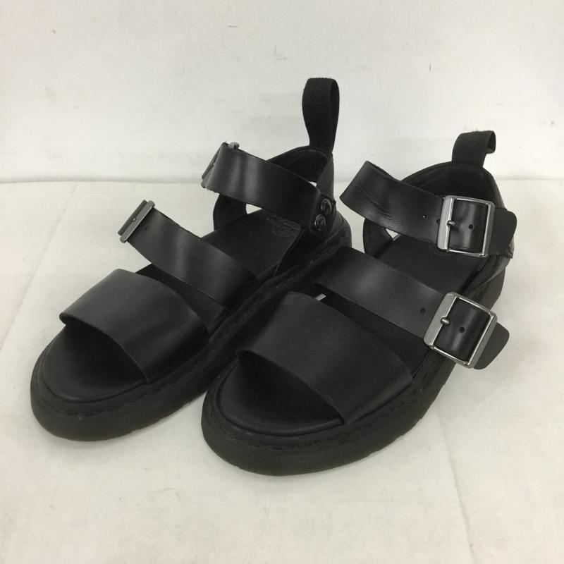 ドクターマーチン Dr.Martens サンダル サンダル レザー UK6 US:7 無地 黒 / ブラック / レディース USED 古着 中古 10131647