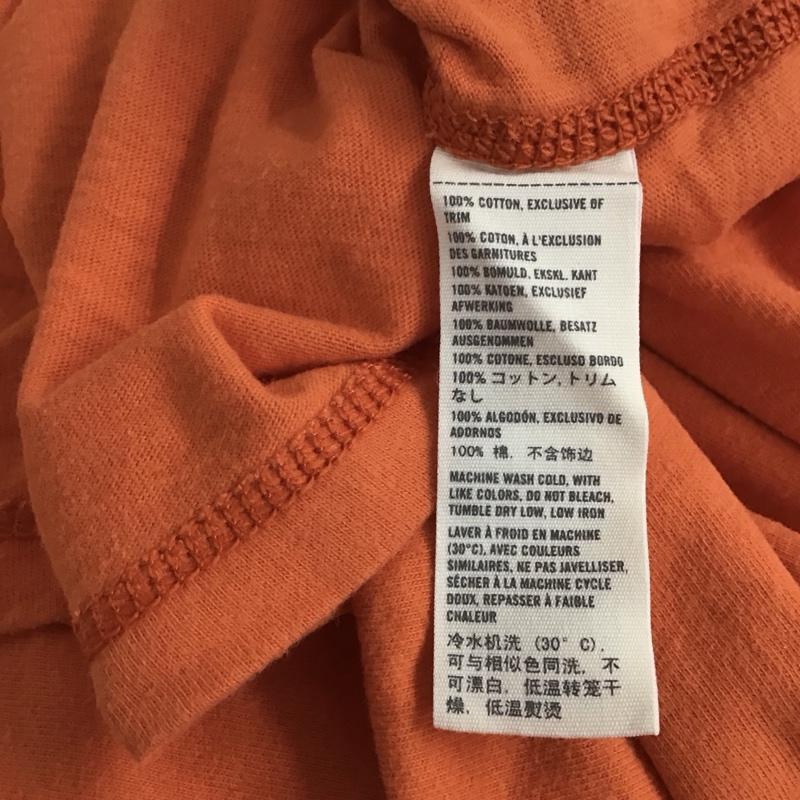 アバクロンビーアンドフィッチ ABERCROMBIE&FITCH カットソー 半袖 半袖カットソー プリントTシャツ クルーネックカットソー L ロゴ、文字 橙 / オレンジ / メンズ USED 古着 中古 10130887