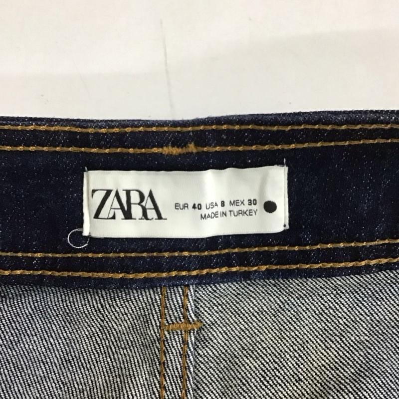 ザラ ZARA パンツ デニム、ジーンズ デニムパンツ スリムパンツ カジュアルパンツ ストレッチパンツ 40 無地 インディゴ / インディゴ / レディース USED 古着 中古 10129314