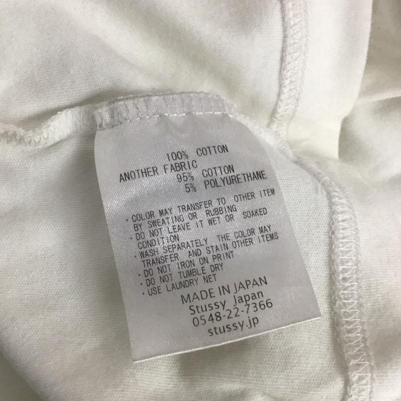ステューシー STUSSY Tシャツ 半袖 クルーネック M ロゴ、文字 白 / ホワイト / X 紫 / パープル / レディース USED 古着 中古 10109474