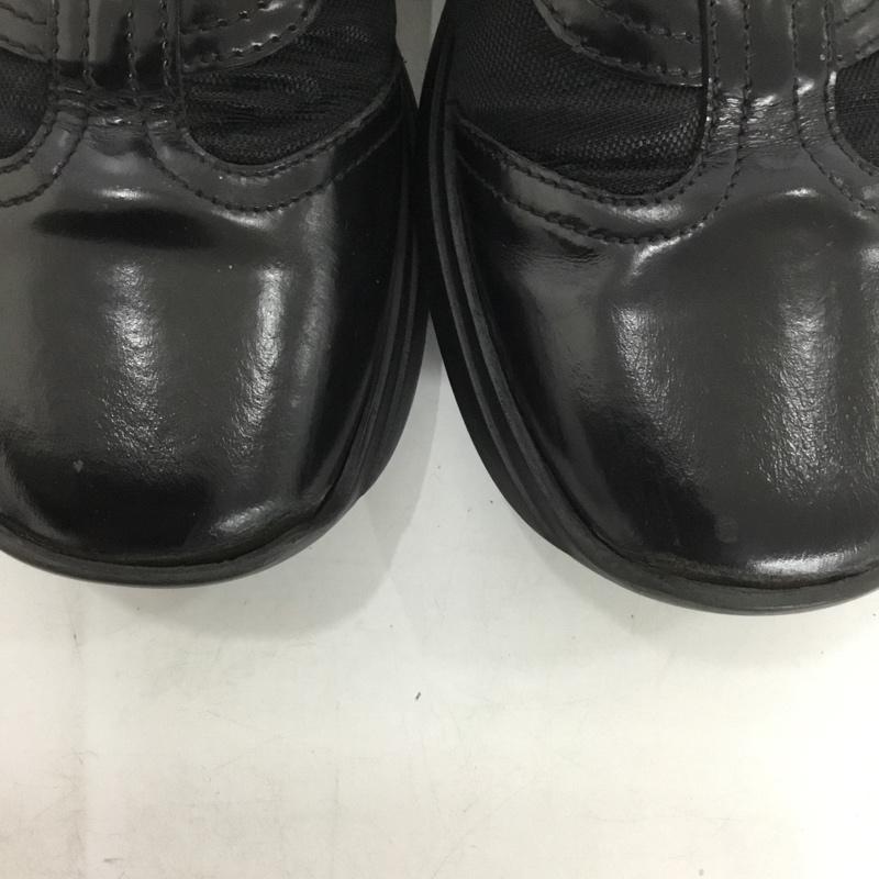グッチ GUCCI スニーカー スニーカー 111 6057 シェリーライン レザー ロゴ、文字 黒 / ブラック / メンズ USED 古着 中古 10136383